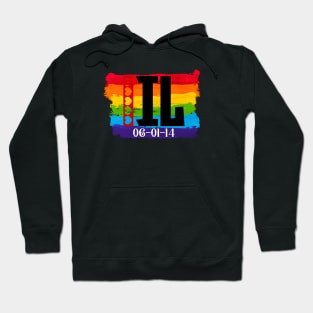 Illinois Gay Marriage Hoodie